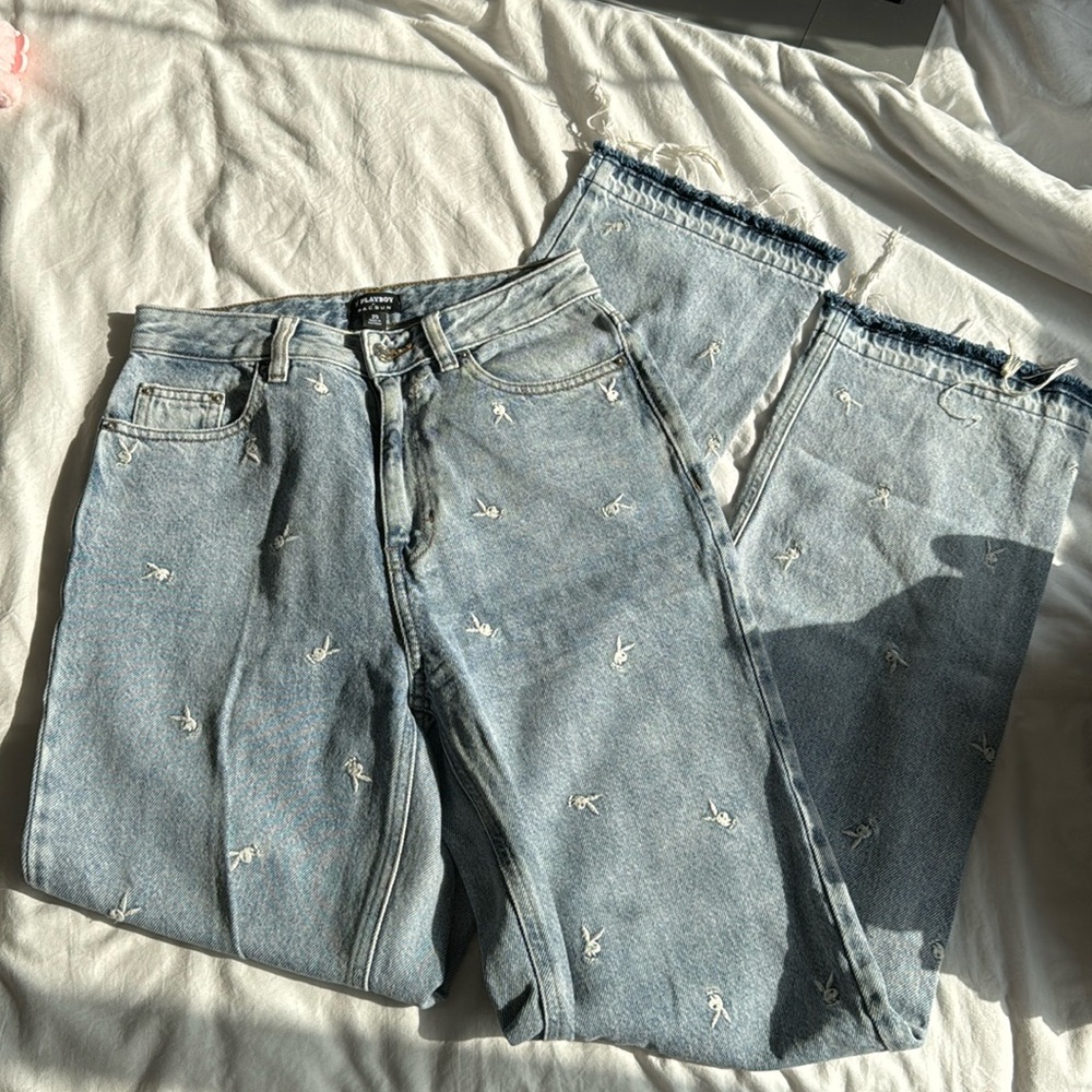 Playboy jeans with logos